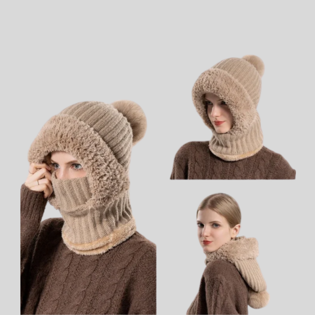 Peluş Astarlı 3’ü 1 Arada Kışlık Başlık