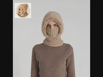 Peluş Astarlı 3’ü 1 Arada Kışlık Başlık